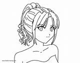 Pages Coloring Anime Girly Girl Printable Kids Adults sketch template