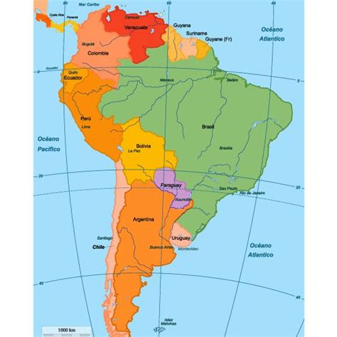 mapa politico de sudamerica editable vector vector clipart mapa
