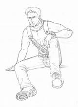 Uncharted Nathan sketch template