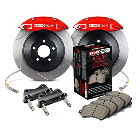 stoptech ford mustang  touring slotted front brake kit