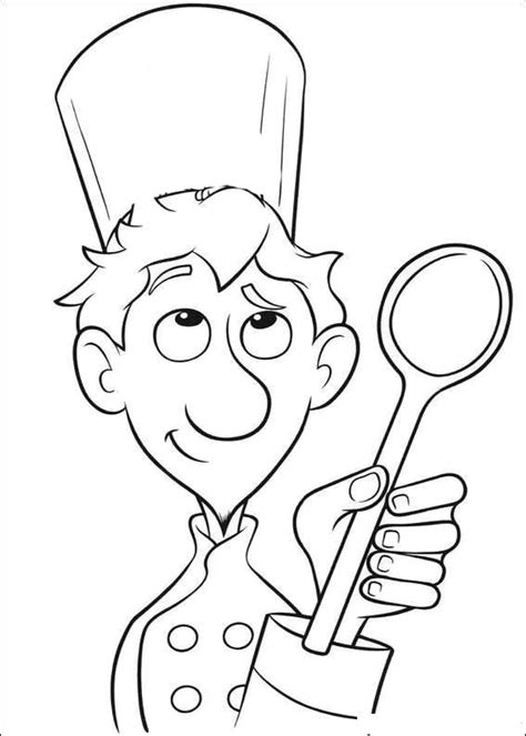 cook  jobs  printable coloring pages