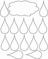 Raindrops Coloring Raindrop Clipart Pages Small Color Board Template Kids Bulletin Clip Gif Sunday School Cliparts Rain Printable Drops Cloud sketch template