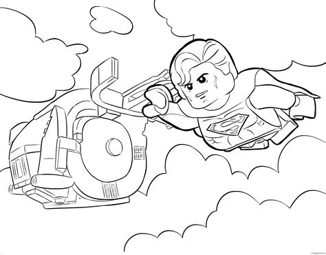 lego superman  coloring page  printable coloring pages