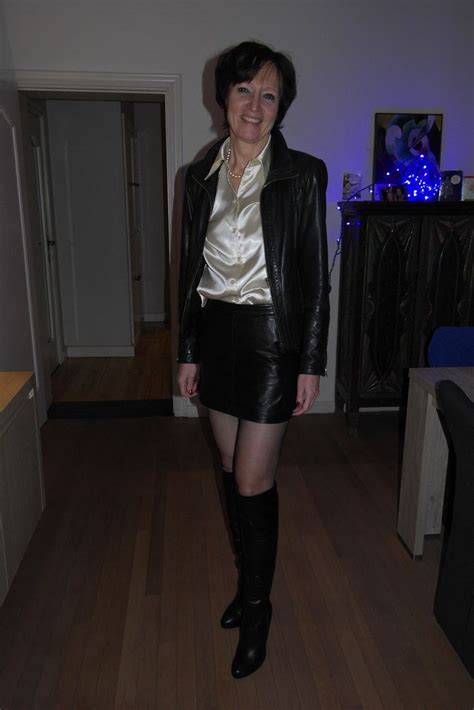 Untitled Leather Skirt Outfit Leather Mini Skirts Pantyhose Outfits