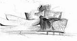 Guggenheim Bilbao Gehry Dibujo Desenhos Wright sketch template