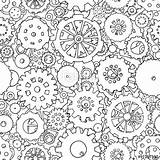 Cogs Coloring Gears Drawing Vector Mechanical Cartoon Seamless Doodle Pattern Designlooter 500px 12kb Drawings Getdrawings Vectorified Paintingvalley sketch template