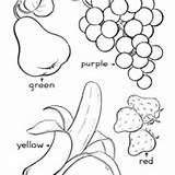 Coloring Fruits Fruit Color Pages Vegetables Printable Purple Preschool Various Type These Kids Lets Delicious Vegetable Colouring Netart Sheets Getcolorings sketch template