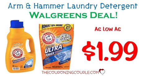 arm hammer detergent    walgreens print coupons