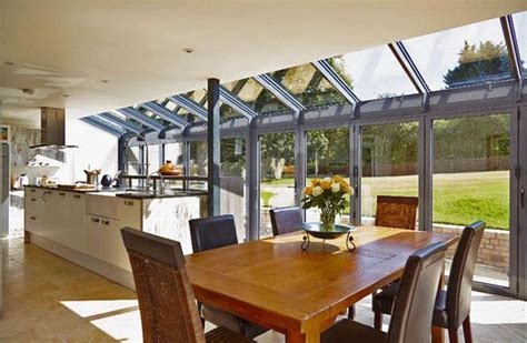 conservatory kitchen ideas glass extensionconservatory kitchen  kitchendiners
