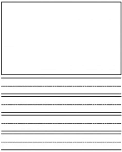 printable kindergarten lined paper template  coloring pages