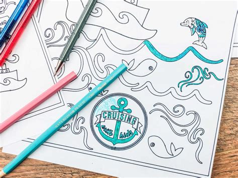 printable colouring pages  kids  cruise cruising  kids
