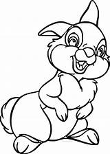 Coloring Rabbit Thumper Bunny Bambi Pages Cartoon Disney Color Printable Wecoloringpage Drawing Clipartmag Getdrawings Getcolorings Clipart sketch template