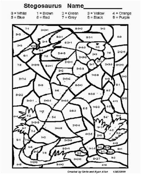 addition  subtraction coloring pages coloring home