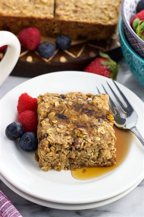 healthy oatmeal breakfast bars recipe  recipes ideas