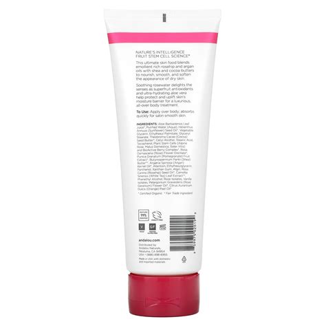 andalou naturals body lotion soothing 1000 roses 8 fl oz 236 ml