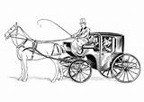 Dibujo Carroza Kutsche Pferd Cocher Cochero Carrozza Koets Caballo Cheval Reiter Carrosse Malvorlage Paard Cavallo Carruajes Koetsier Ruiter Cavalliere Cavalli sketch template