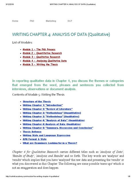 writing chapter  analysis  data qualitative qualitative