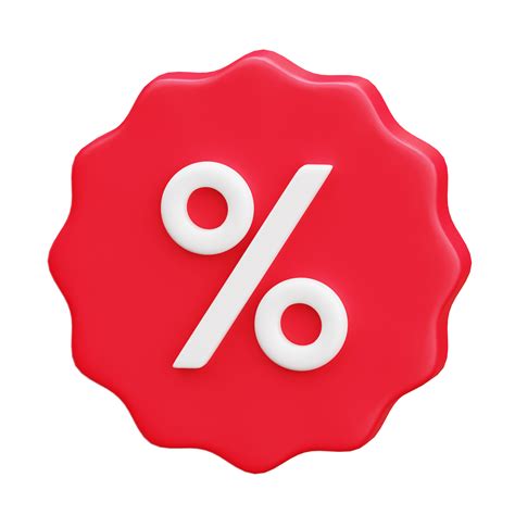 discount badge tag  icon render illustration  png