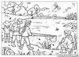 Lake Coloring Colorkid Children Kids sketch template