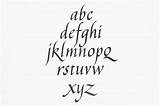 Italic Calligraphy sketch template