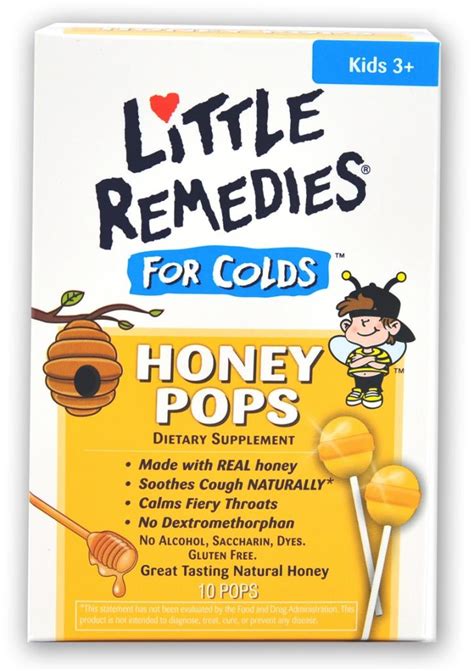 little remedies honey pops lollipop natural