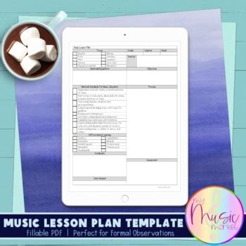 lesson plan template    market teachers pay teachers
