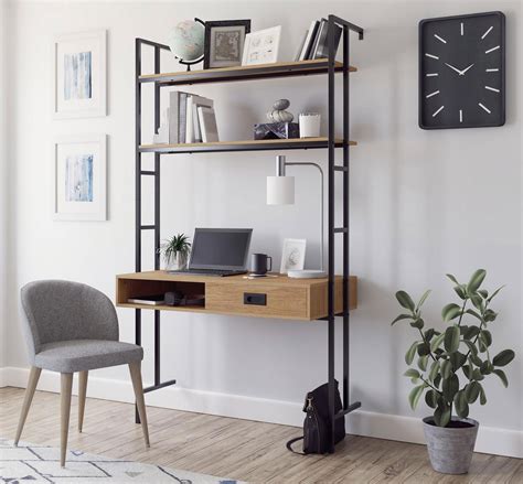 factor industrial style wall mounted home office desk home computer desks