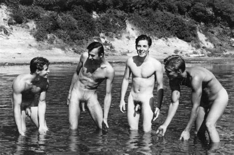 vintage swimmers males nude in public