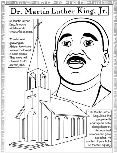 picture  martin luther king jr coloring pages prmlr