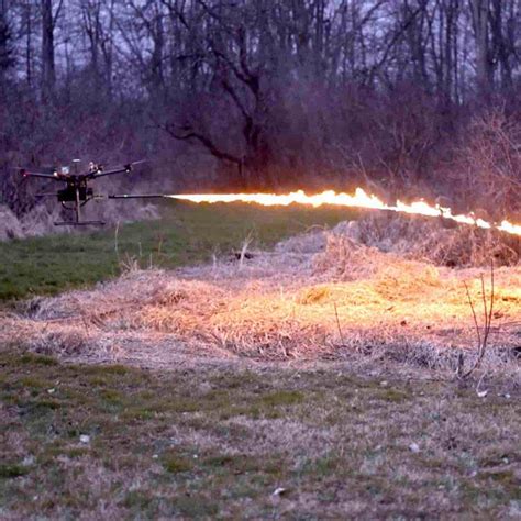 wasp flamethrower drone attachment turns  drone   fire breeding dragon suckstobebroke
