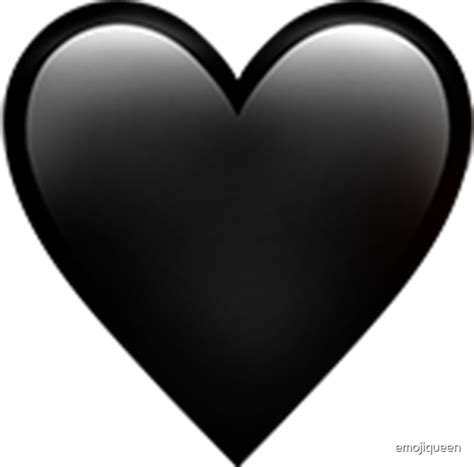 black heart emoji stickers  emojiqueen redbubble