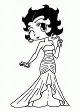 Betty Boop Coloring Pages Printable Girl Cartoon Print Kids Book Printables Glitter Wallpapers Popular Chibi Vintage Sheets Stuff Visit sketch template