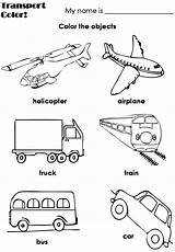 Transportation Coloring Pages Preschool Worksheets Means Color Land Printable Kindergarten Worksheet Print Kids English Coloringpages Theme Sheets Cement Air Mixer sketch template
