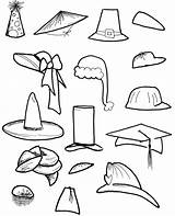 Hats Coloring Hat Pages Baseball Printable Crazy Templates Kids Color Winter Cap Clip Painting Flashcard голоса урок Activities Drawings Getcolorings sketch template