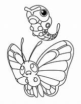 Ausmalbilder Colorare Advanced Avancee Kolorowanka Kolorowanki Butterfree Disegni Coloriages Caterpie Malvorlagen Pokemony Colouring Pokémon Animaatjes Generazione Ispirazione Pagine Gify Précédent sketch template