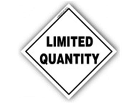 warning labels limited quantities symbollabelservicecouk