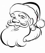 Santa Coloring Christmas Pages Claus Clipart Drawing Clip Xmas Face Outline Colouring Color Sketch Father Colour Golf Book Kids Drawings sketch template