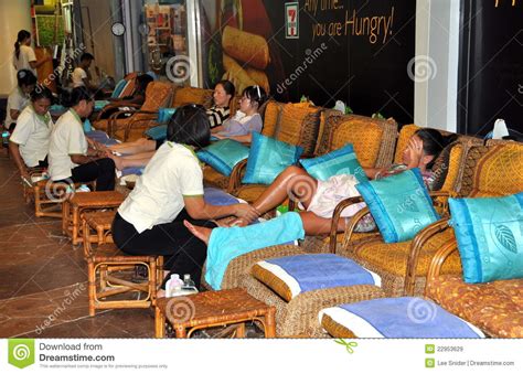 patong thailand foot massage spa editorial stock image