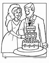Wedding Couple Coloring Pages Kids Tables Couples sketch template