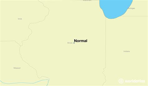 normal il normal illinois map worldatlascom