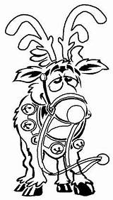 Rensdyr Reindeer Tegning Nem Rudolph Elf Coloriages Swirls sketch template
