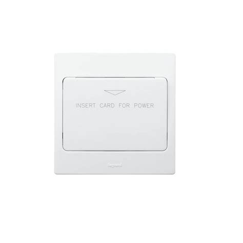 legrand key card switch  hotel mallia time delay   white