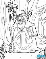 Wizard Coloring Pages Tamer Animal Mage Getcolorings Template sketch template