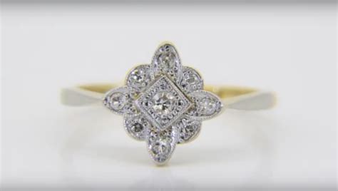 gold  diamond cluster ring jethro marles