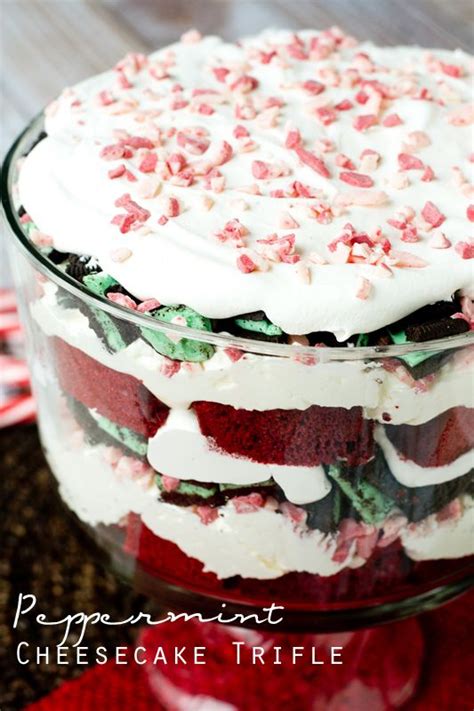 Peppermint Cheesecake Trifle Recipe Christmas Trifle Recipes