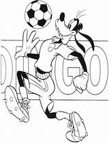 Coloring Goofy Pages Soccer Disney Print Playing Kids Cool Choose Board sketch template