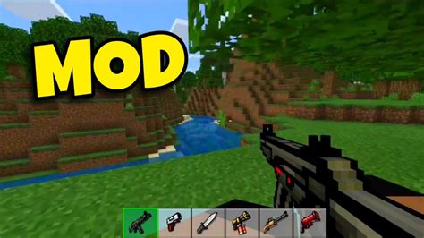 pixel gun  mod  minecraft pocket edition mcpe youtube