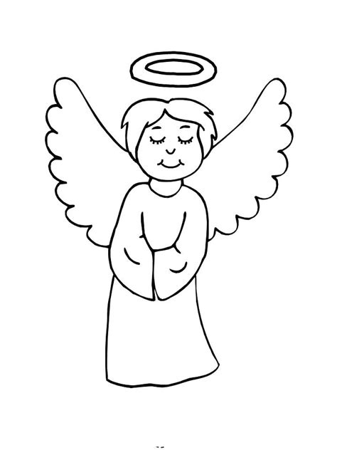 angel coloring pages  kids  getcoloringscom  printable