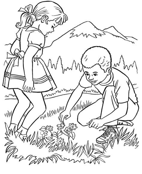 coloring pages  kids nature clip art library