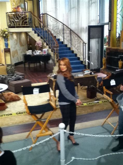debby ryan on set of jessie live taping for morning rush